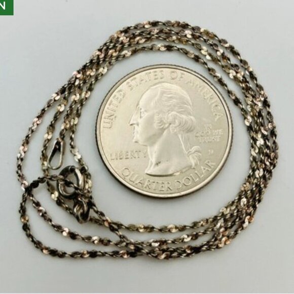 Sterling Silver Comb Pendant Necklace on Twisted Serpentine Chain - Picture 11 of 11